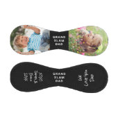 最高のパパ写真黒 野球ボール (パネル)