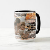 最高のパパ動揺して石 マグカップ (正面右)