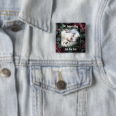 最高のパパ可愛い犬のシャムロックとクローバーグリーン 缶バッジ (インサイチュ)