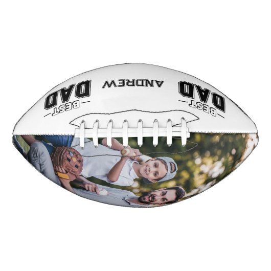 最高のパパ名前をカスタムするモダン写真 アメリカンフットボール (正面)