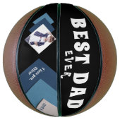 最高のパパ幾何モダン写真父の日Ba バスケットボール (縦)