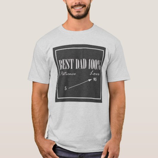 最高のパパ忍耐ラブアローTシャツ Tシャツ (正面)