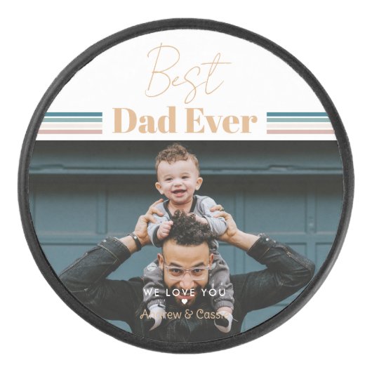 最高のパパ愛する アイスホッケーパック (正面)