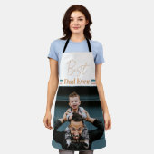 最高のパパ愛する エプロン (着用した状態)