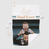 最高のパパ愛する ゴルフタオル (インサイチュ)