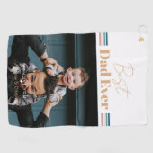 最高のパパ愛する ゴルフタオル (横)