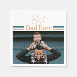 最高のパパ愛する スタンダードカクテルナプキン