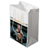 最高のパパ愛する ミディアムペーパーバッグ (正面アングル)