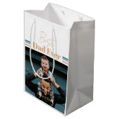 最高のパパ愛する ミディアムペーパーバッグ (裏面アングル)