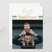 最高のパパ愛する 招待状 (正面/裏面)