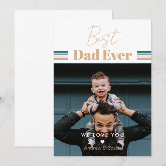 最高のパパ愛する 招待状 (正面/裏面)