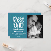 最高のパパ手を下父のへ カード (正面/裏面インサイチュ)