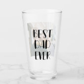 最高のパパ手書き書きフォトグラス タンブラーグラス (正面)