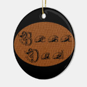 最高のパパ文字 セラミックオーナメント (左)