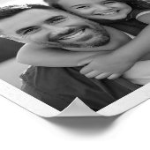 最高のパパ新聞カスタム写真 ポスター (角)