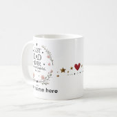 最高のパパ永遠に感謝し、パパ愛 コーヒーマグカップ (正面左)