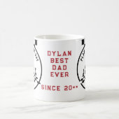 最高のパパ永遠の父の日おじいちゃんチェスのゲームのギフトギフト コーヒーマグカップ (中央)