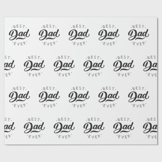 最高のパパ永遠の父の日のギフト幸せなパパの日 ラッピングペーパー (フラット)