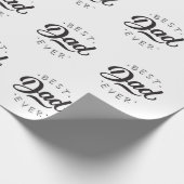 最高のパパ永遠の父の日のギフト幸せなパパの日 ラッピングペーパー (角)