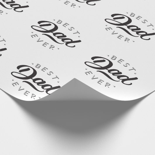 最高のパパ永遠の父の日のギフト幸せなパパの日 ラッピングペーパー (角)