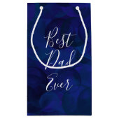 最高のパパ海ユニーク軍父の日 スモールペーパーバッグ (裏面)