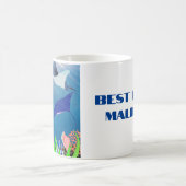 最高のパパ父の品 モーフィングマグカップ (中央)