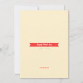 最高のパパ父の日のカード カード (裏面)