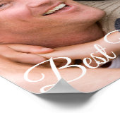 最高のパパ父の日の写真 ポスター (角)