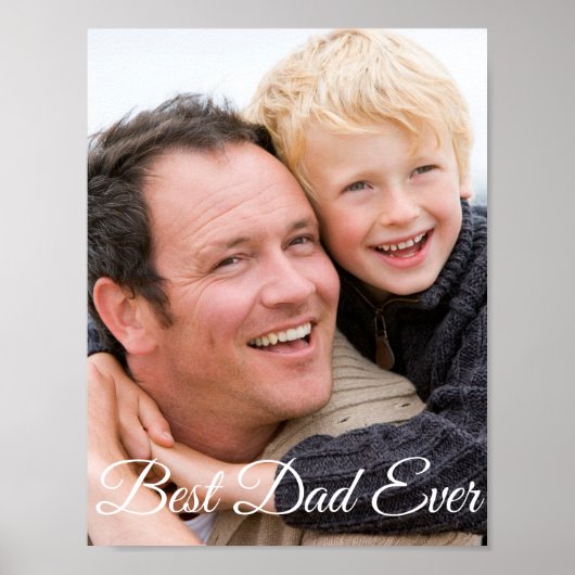 最高のパパ父の日の写真 ポスター (正面)