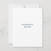 最高のパパ父の日の義理の父カスタムのフォトカード (裏面)