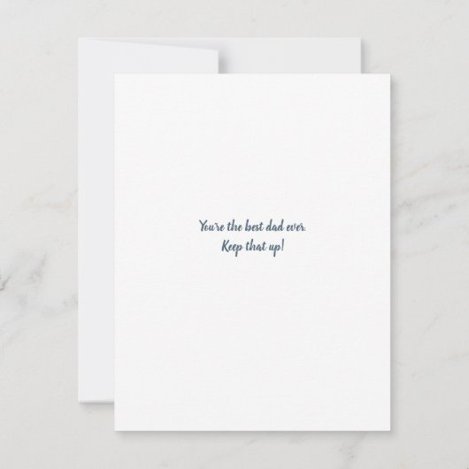 最高のパパ父の日の義理の父カスタムのフォトカード (裏面)