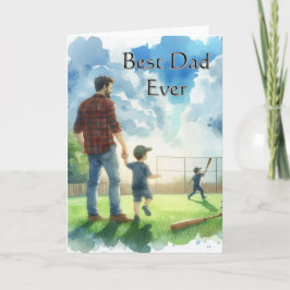 最高のパパ父の日の野球 カード