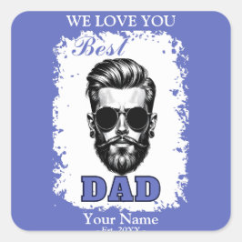 最高のパパ父の日またはパパ誕生日ギフト スクエアシール