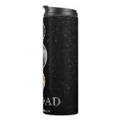 最高のパパ父の日3オーバル写真コラージュ タンブラー (回転右)