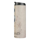 最高のパパ父の日3オーバル写真コラージュ タンブラー (回転右)