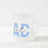 最高のパパ父の日 フロストグラスマグカップ (正面右)