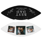 最高のパパ父葉3カスタム写真コラージュ アメリカンフットボール (パネル)