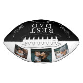 最高のパパ父葉3カスタム写真コラージュ アメリカンフットボール (正面)