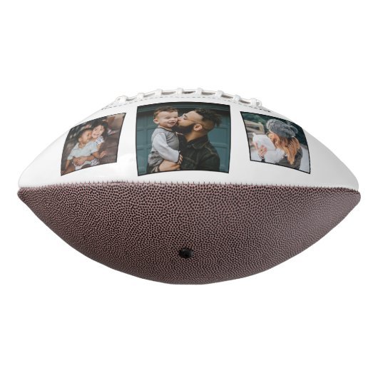 最高のパパ父葉3カスタム写真コラージュ アメリカンフットボール (回転270)