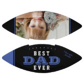 最高のパパ父青タイポグラフィ写真 アメリカンフットボール (パネル)