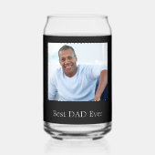 最高のパパ白黒 ガラス缶 (裏面)