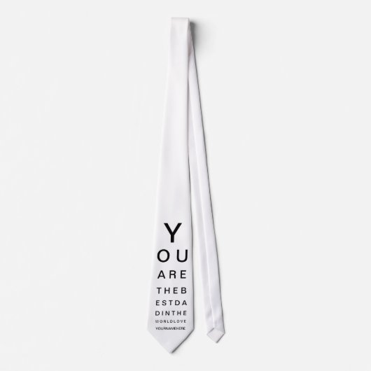 最高のパパ眼検査 ネクタイ (正面)