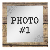 最高のパパ素朴を木枠で フォトキューブ (正面)