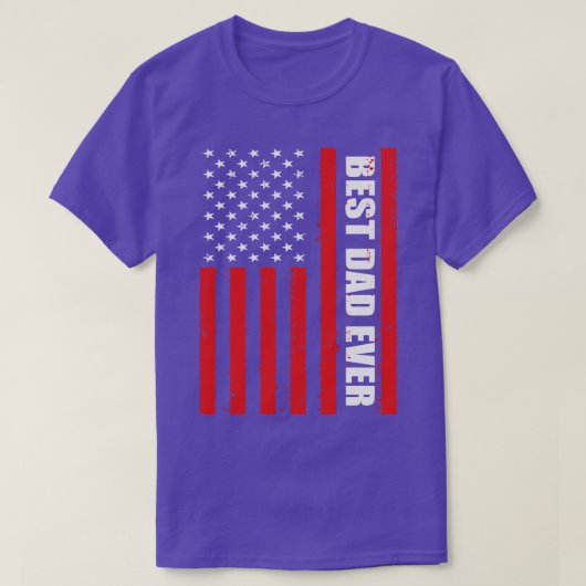 最高のパパ絶え間ない愛国心 Tシャツ (デザイン正面)