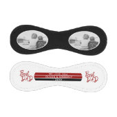 最高のパパ脚本レッド黒可愛い父の日写真 野球ボール (パネル)