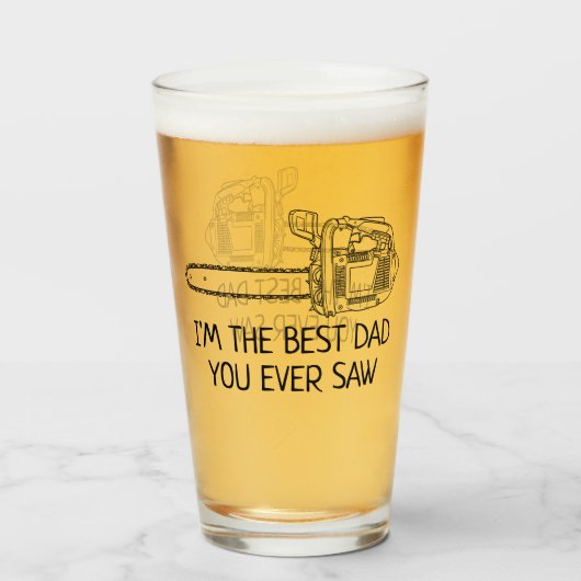 最高のパパ見たおもしろい タンブラーグラス (ドリンク正面)