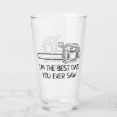 最高のパパ見たおもしろい タンブラーグラス (正面)