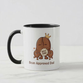 最高のパパ豆 かわいいコーヒー豆 父の日 マグカップ