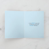 最高のパパ賞の父親の日 カード (内部)