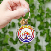 最高のパパ賞レインボーファミリー キーホルダー (手)